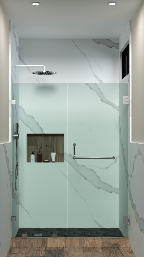 PUERTA BAÑO VIDRIO TEMPLADO | ALTURA 1.80M - Image 2