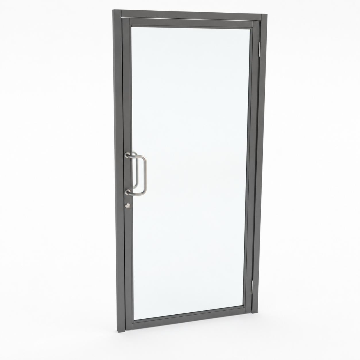 PUERTA DE ACCESO ALUMINIO Y VIDRIO | ALTURA 2.10M