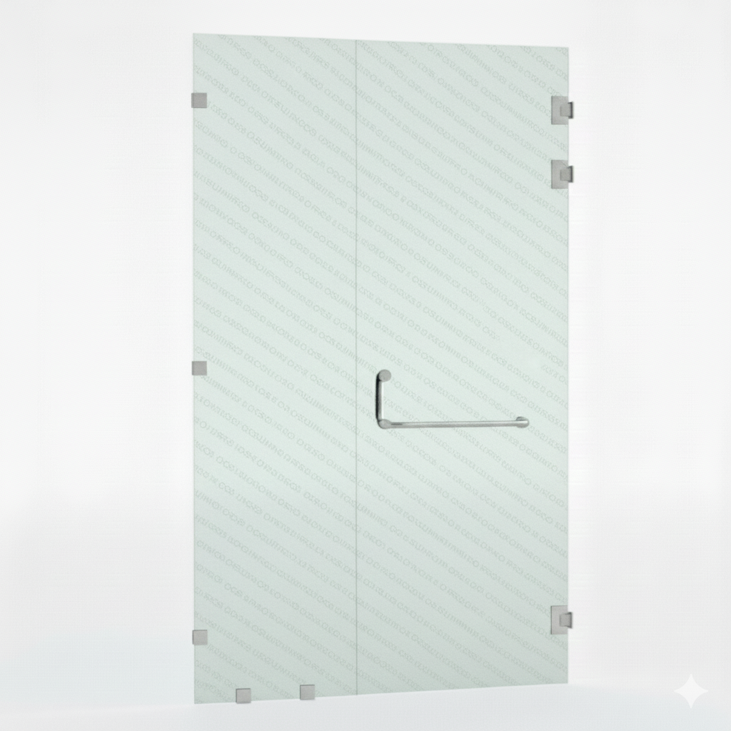 PUERTA BAÑO VIDRIO TEMPLADO | ALTURA 2.00M